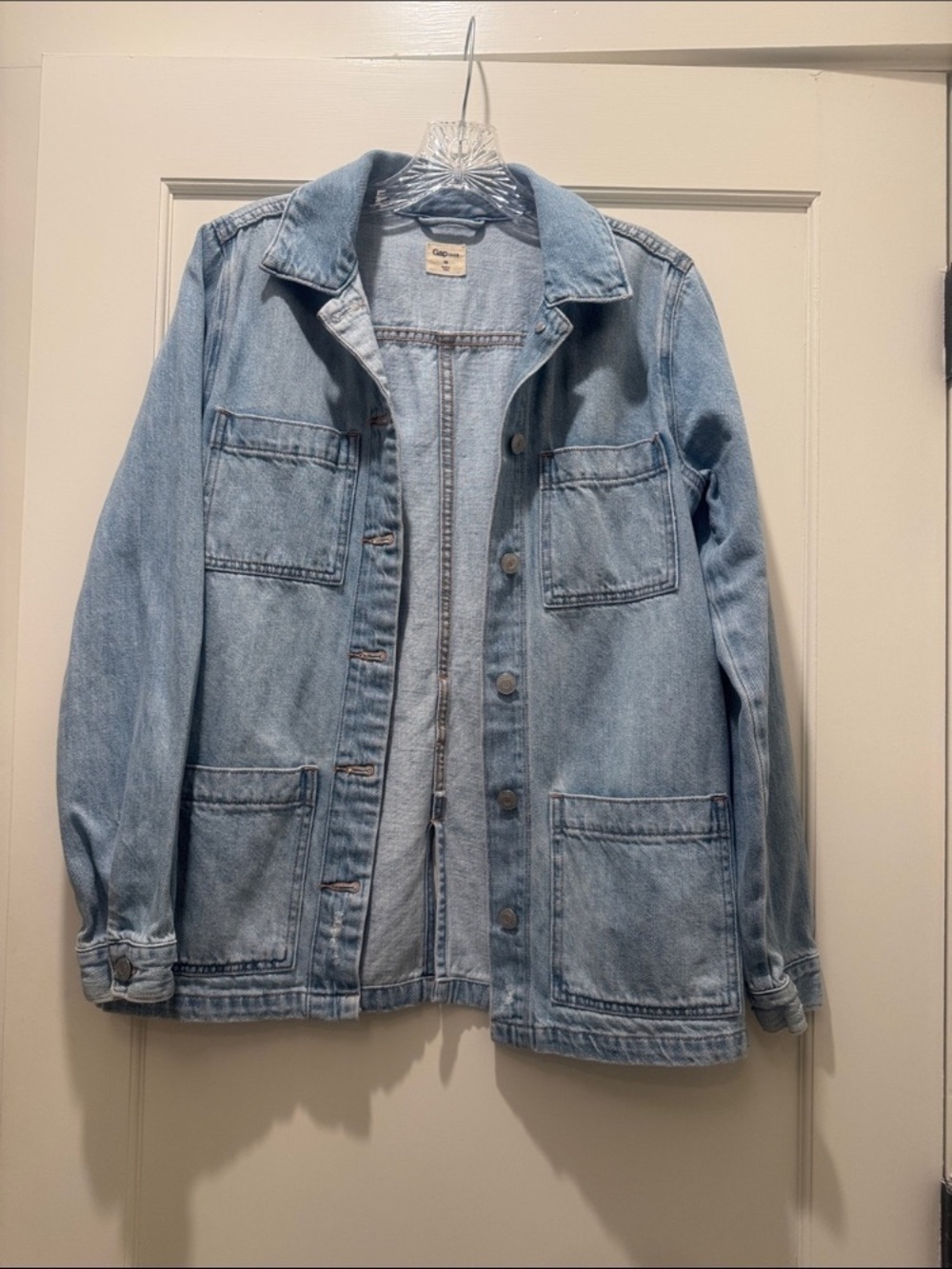 GAP Light Blue Denim Utility Jacket - Women's